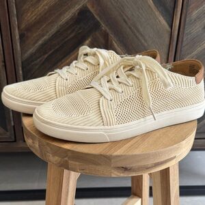 Lucky 🍀 Brand Women's Cream Knit Sneakers